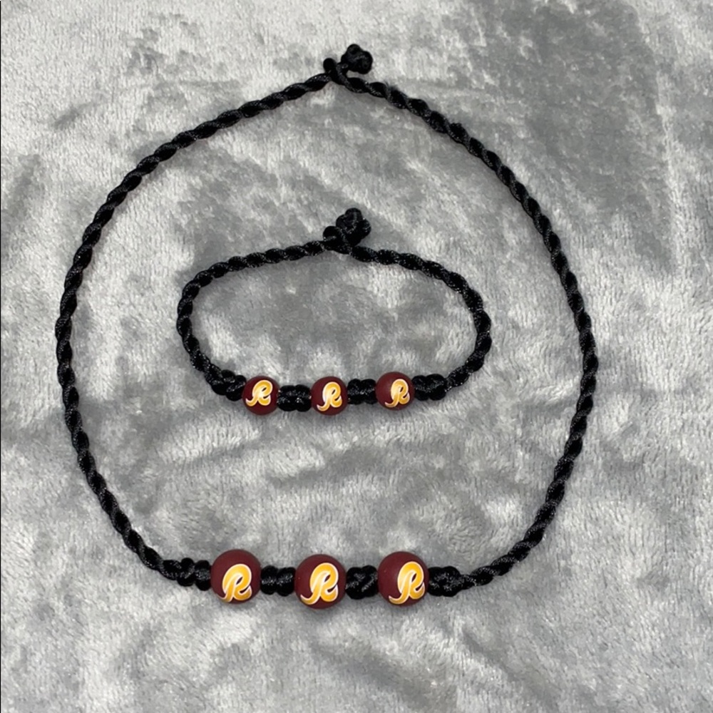 Washington Redskins Necklace & Bracelet